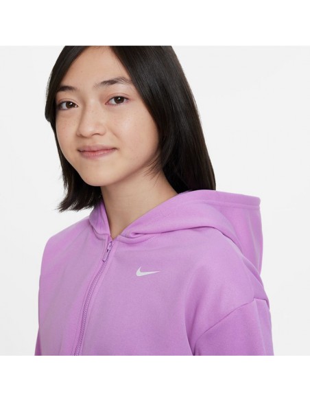 Nike Παιδική Ζακέτα Φούτερ Μωβ ThermaFit Jr DX4991 532