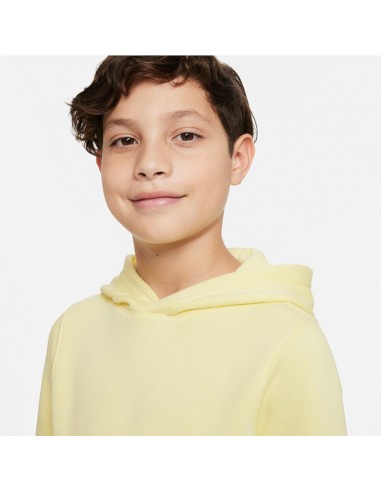 Nike Παιδικό Φούτερ με Κουκούλα και Τσέπες Κίτρινο DX5087-706