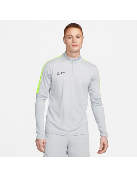 Nike Ανδρική Αθλητική Μπλούζα Μακρυμάνικη Dri-Fit Γκρι DX4294-007