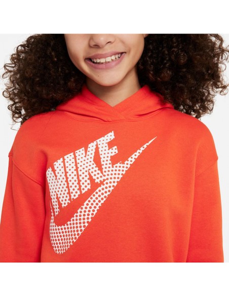 Nike Παιδικό Φούτερ με Κουκούλα Κόκκινο NSW DZ4620 633