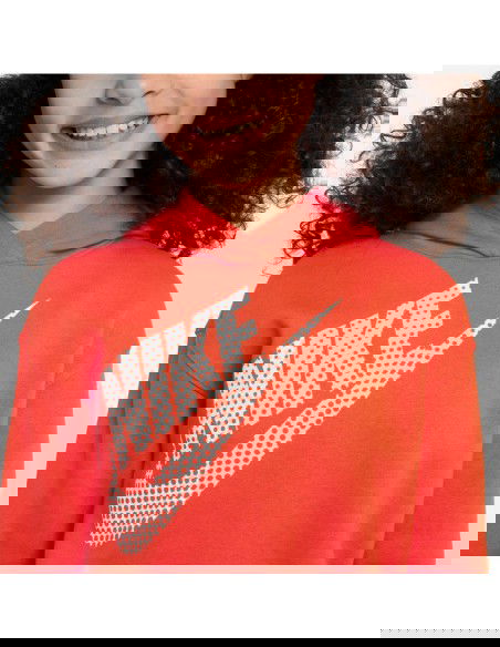 Nike Παιδικό Φούτερ με Κουκούλα Κόκκινο NSW DZ4620 633