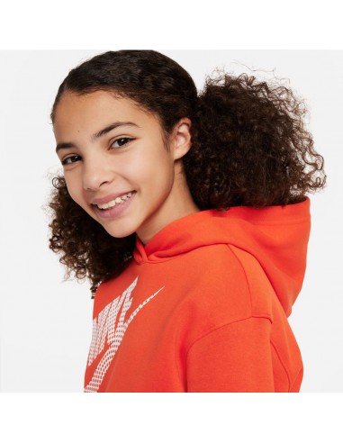 Nike Παιδικό Φούτερ με Κουκούλα Κόκκινο NSW DZ4620 633