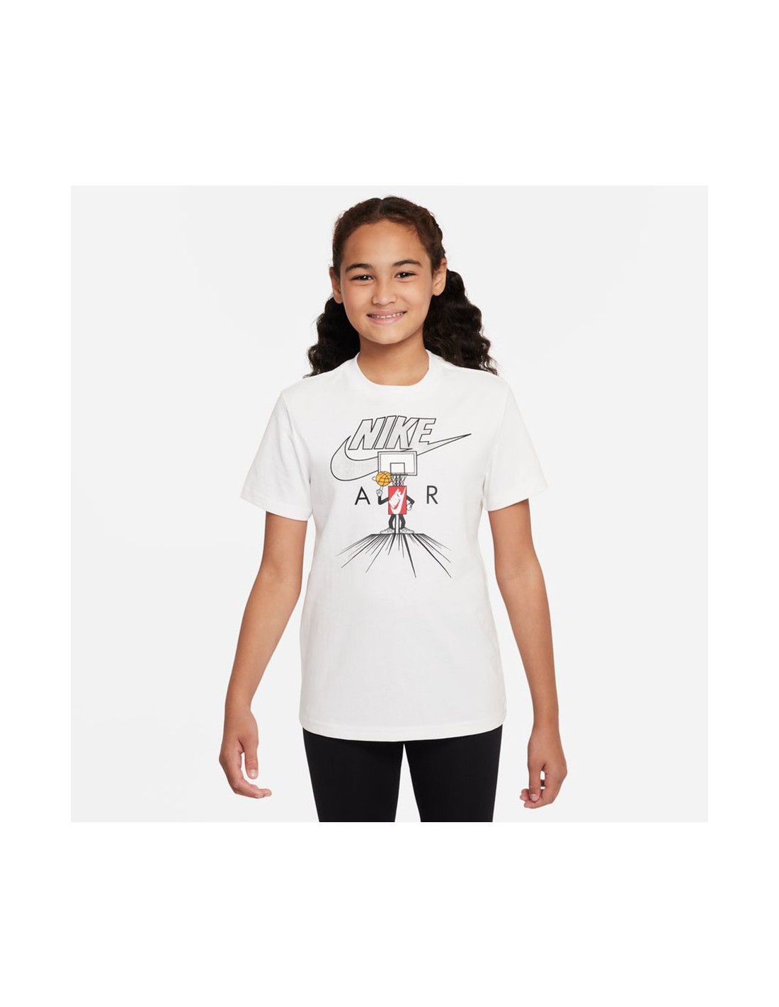 Nike Παιδικό T-shirt Λευκό DX9527-100