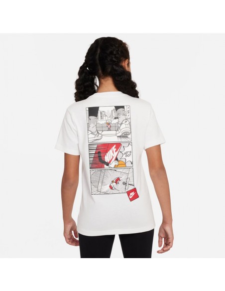 Nike Παιδικό T-shirt Λευκό DX9527-100