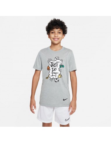Nike Παιδικό T-shirt Γκρι DX9534-074