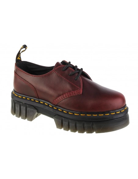 Dr. Martens Audrick 3i Δερμάτινα Γυναικεία Derby σε Μπορντό Χρώμα 27815211