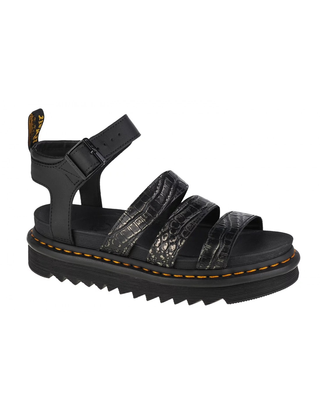 Dr. Martens Blaire Γυναικεία Σανδάλια με Λουράκι Flatforms σε Μαύρο Χρώμα 27305029