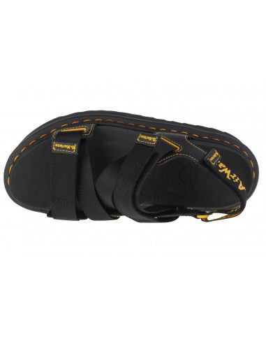 Dr. Martens Kimber Webbing Δερμάτινα Γυναικεία Σανδάλια Flatforms σε Μαύρο Χρώμα 27351001