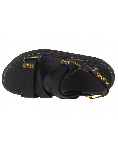 Dr. Martens Kimber Webbing Δερμάτινα Γυναικεία Σανδάλια Flatforms σε Μαύρο Χρώμα 27351001