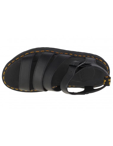 Dr. Martens Blaire Quad Black Hydro Δερμάτινα Γυναικεία Σανδάλια σε Μαύρο Χρώμα 27296001