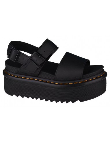 Dr. Martens Voss Quad Γυναικεία Σανδάλια Flatforms σε Μαύρο Χρώμα 26725001