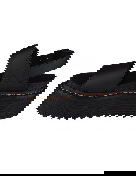 Dr. Martens Voss Quad Γυναικεία Σανδάλια Flatforms σε Μαύρο Χρώμα 26725001