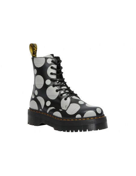 Dr. Martens Jadon Polka Dot Smooth Γυναικεία Αρβυλάκια με Μεσαίο Τακούνι 26882009