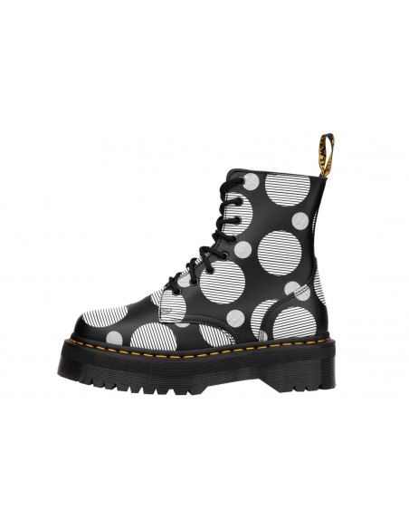 Dr. Martens Jadon Polka Dot Smooth Γυναικεία Αρβυλάκια με Μεσαίο Τακούνι 26882009
