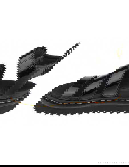 Dr. Martens Blaire Δερμάτινα Γυναικεία Σανδάλια Flatforms σε Μαύρο Χρώμα 24192001