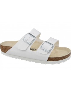 Birkenstock Arizona Birko-Flor Γυναικεία Σανδάλια Ανατομικά σε Λευκό Χρώμα 0051731