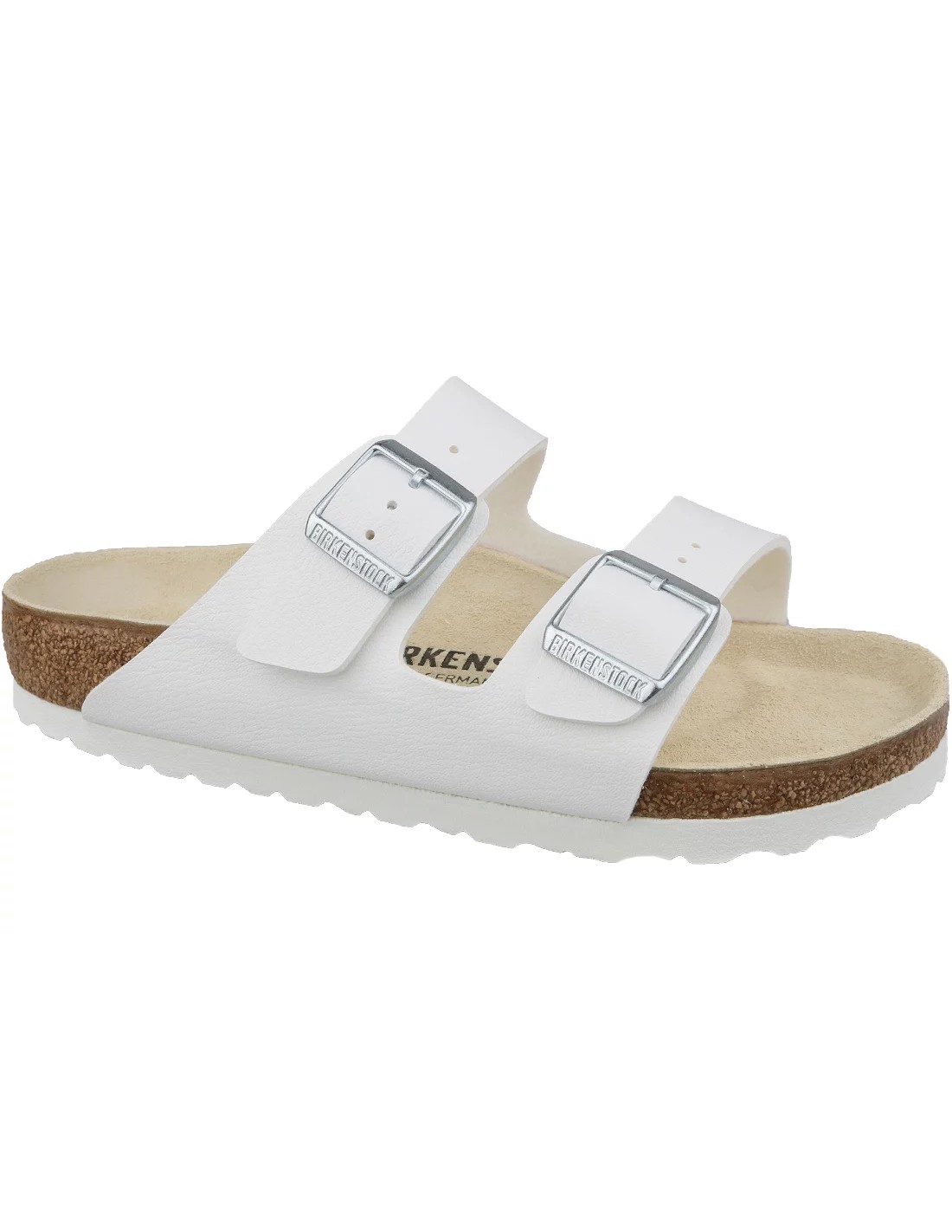 Birkenstock Arizona Birko-Flor Γυναικεία Σανδάλια Ανατομικά σε Λευκό Χρώμα 0051731