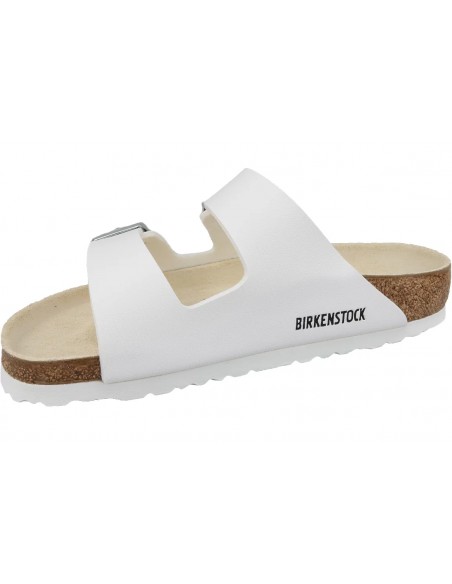 Birkenstock Arizona Birko-Flor Γυναικεία Σανδάλια Ανατομικά σε Λευκό Χρώμα 0051731