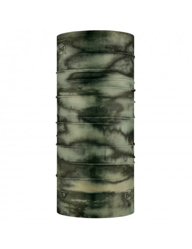 Buff Thermonet Neckwarmer Fust Camouflage 129798.866 Αθλητικό Περιλαίμιο Πράσινο