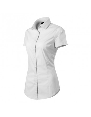 Malfini Κοντομάνικο Γυναικείο Πουκάμισο Λευκό MLI-26100