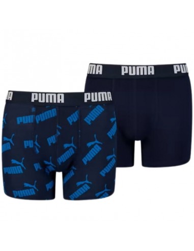 Puma Ανδρικά Μποξεράκια Black/Blue 2Pack 935526-02