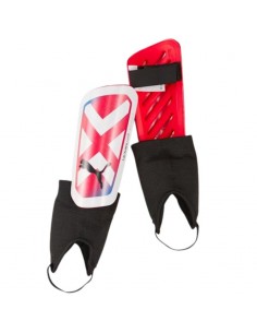 Puma Ultra Light Strap 030875-05 Επικαλαμίδες Ποδοσφαίρου Ενηλίκων Κόκκινες