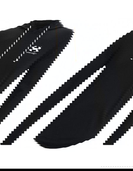 Under Armour Rival Terry Ανδρικό Φούτερ με Κουκούλα και Τσέπες Μαύρο 1370401-001