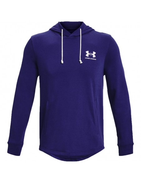 Under Armour Rival Terry Ανδρικό Φούτερ με Κουκούλα και Τσέπες Navy Μπλε 1370401-468