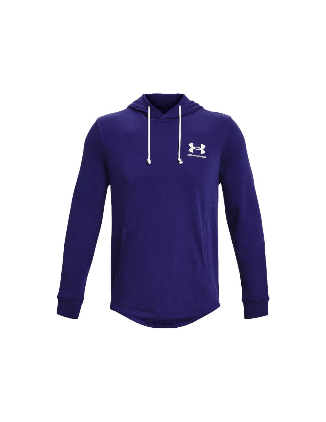 Under Armour Rival Terry Ανδρικό Φούτερ με Κουκούλα και Τσέπες Navy Μπλε 1370401-468