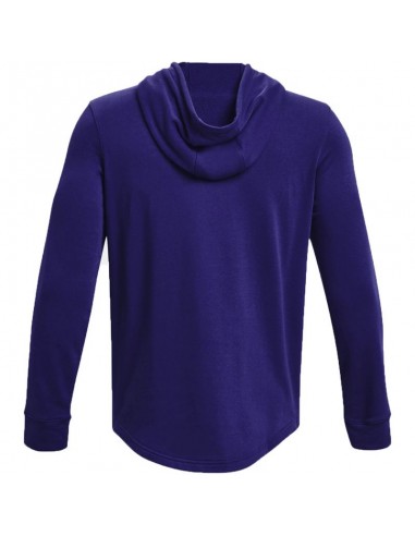 Under Armour Rival Terry Ανδρικό Φούτερ με Κουκούλα και Τσέπες Navy Μπλε 1370401-468