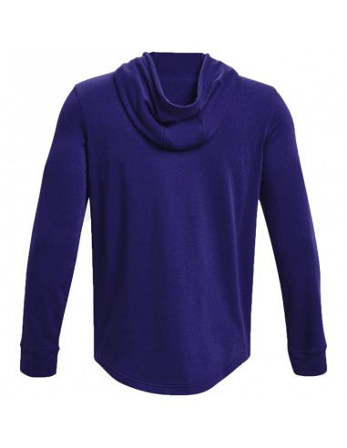 Under Armour Rival Terry Ανδρικό Φούτερ με Κουκούλα και Τσέπες Navy Μπλε 1370401-468