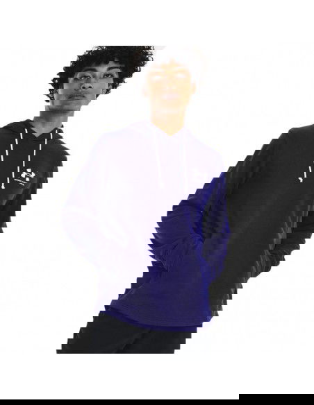 Under Armour Rival Terry Ανδρικό Φούτερ με Κουκούλα και Τσέπες Navy Μπλε 1370401-468