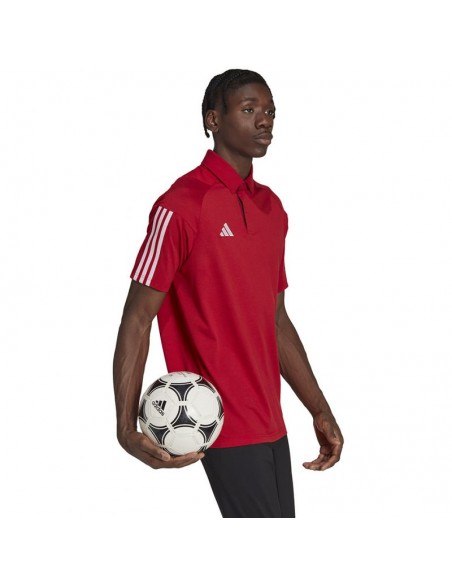 Adidas Tiro 23 Competition Ανδρικό T-shirt Κοντομάνικο Polo Κόκκινο HI3049