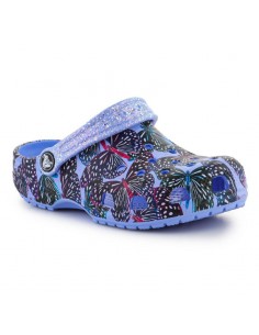 Crocs Παιδικά Ανατομικά Σαμπό Θαλάσσης Classic Butterfly Clog 208297-5Q7 Μπλε