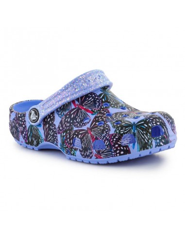 Crocs Παιδικά Ανατομικά Σαμπό Θαλάσσης Classic Butterfly Clog 208297-5Q7 Μπλε