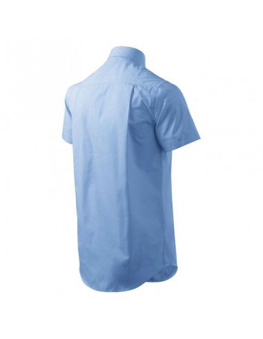 Malfini Ανδρικό Πουκάμισο Μακρυμάνικo Μπλε MLI-20715