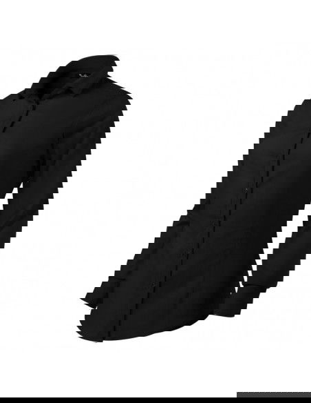 Malfini Μακρυμάνικο Γυναικείο Πουκάμισο Μαύρο MLI-26301