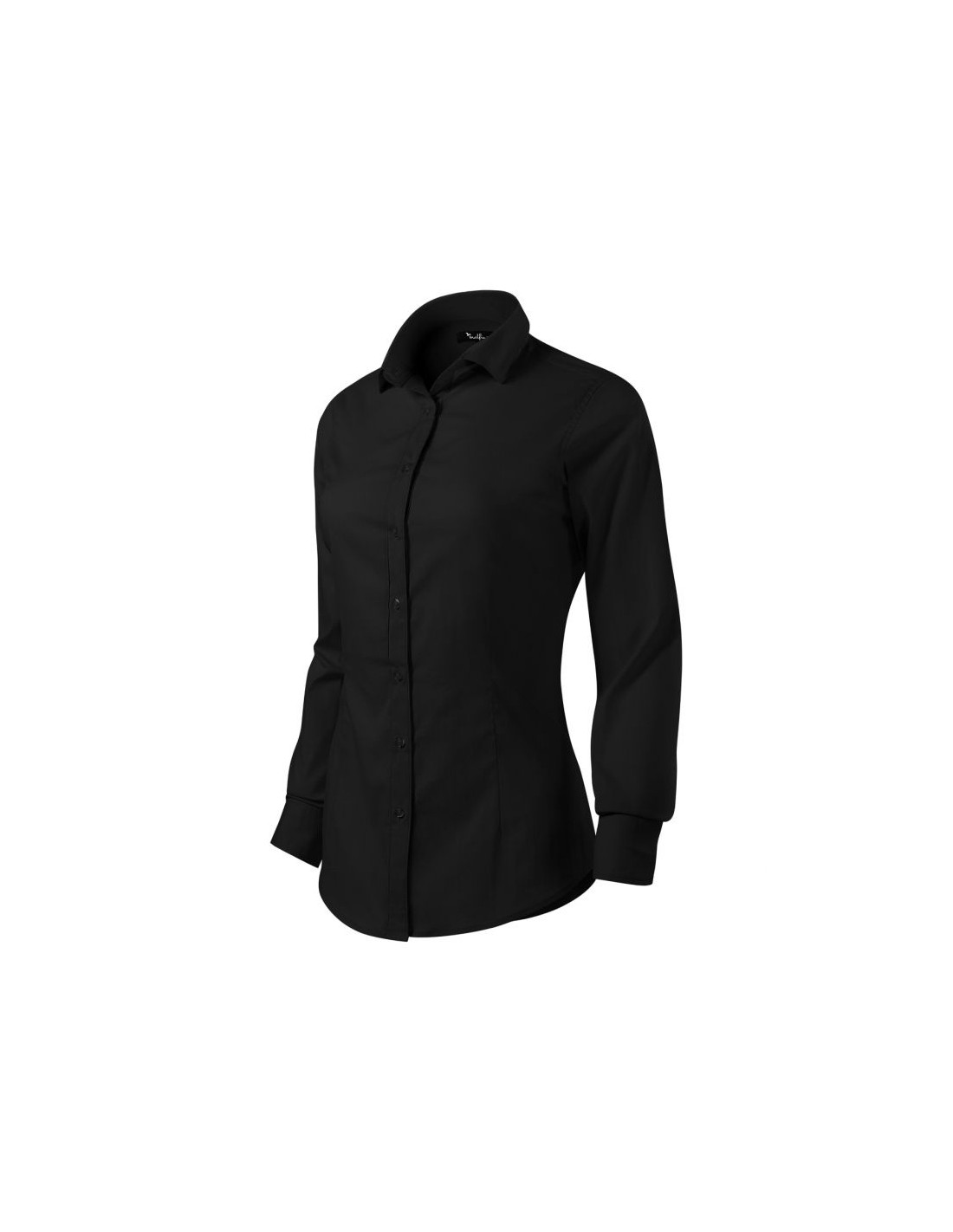Malfini Malfini Μακρυμάνικο Γυναικείο Πουκάμισο Μαύρο MLI-26301