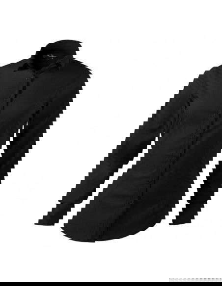 Malfini Μακρυμάνικο Γυναικείο Πουκάμισο Μαύρο MLI-26301