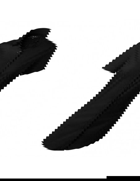 Malfini Κοντομάνικο Γυναικείο Πουκάμισο Μαύρο MLI-26101