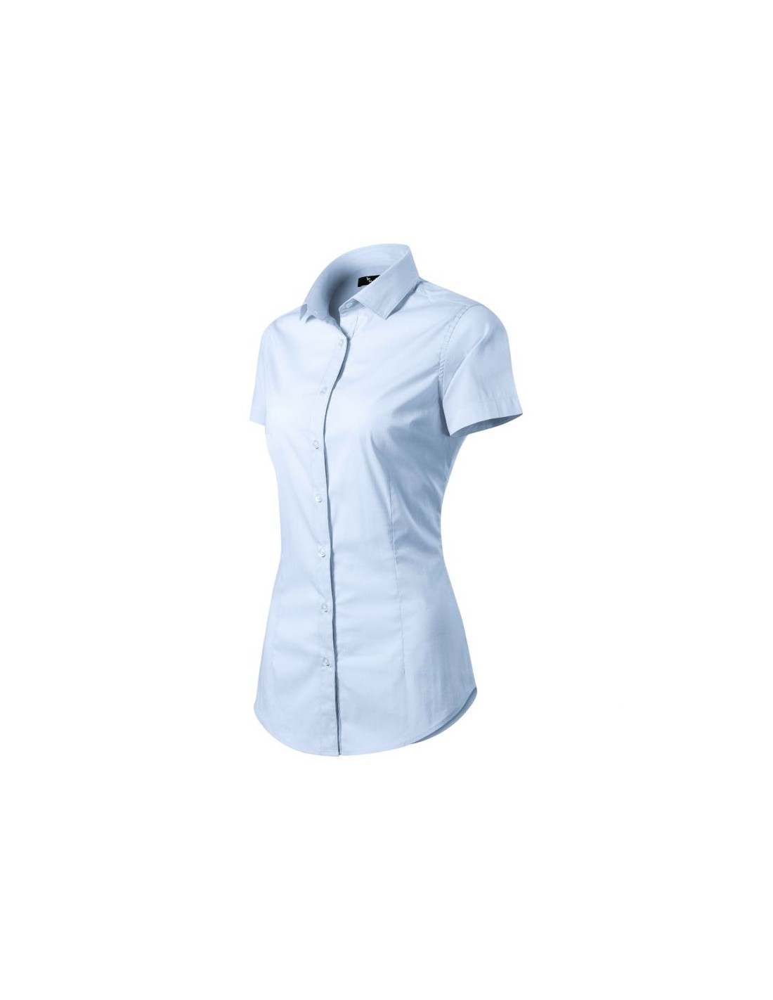 Malfini Malfini Κοντομάνικο Γυναικείο Πουκάμισο Γαλάζιο MLI-26182