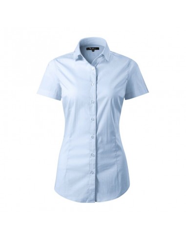 Malfini Κοντομάνικο Γυναικείο Πουκάμισο Γαλάζιο MLI-26182