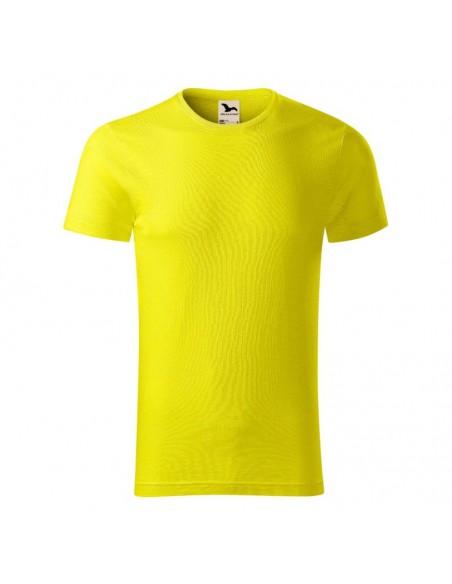 Malfini Ανδρικό Διαφημιστικό T-shirt Κοντομάνικο σε Κίτρινο Χρώμα MLI-17396