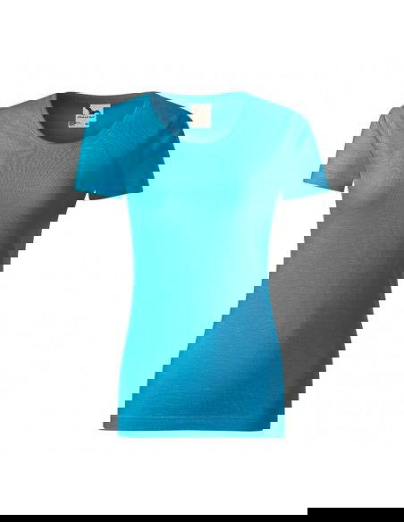 Malfini Γυναικείο Διαφημιστικό T-shirt Κοντομάνικο σε Τιρκουάζ Χρώμα MLI-17444