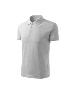 Malfini Pique Ανδρική Διαφημιστική Μπλούζα Κοντομάνικη σε Γκρι Χρώμα MLI-20303