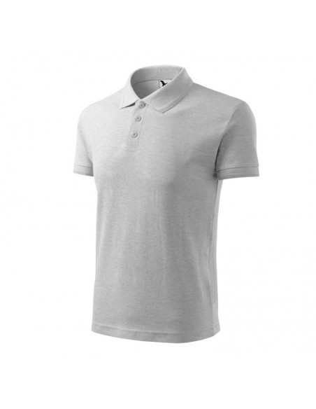 Malfini Pique Ανδρική Διαφημιστική Μπλούζα Κοντομάνικη σε Γκρι Χρώμα MLI-20303