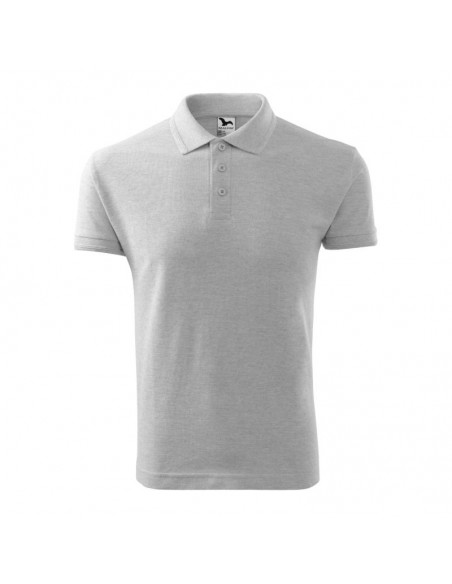 Malfini Pique Ανδρική Διαφημιστική Μπλούζα Κοντομάνικη σε Γκρι Χρώμα MLI-20303