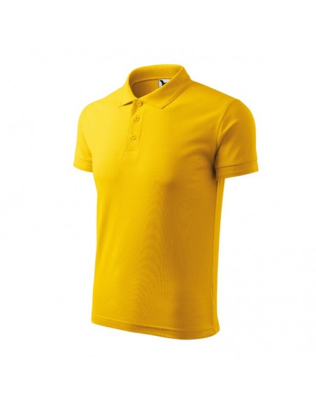 Malfini Pique Ανδρική Διαφημιστική Μπλούζα Κοντομάνικη σε Κίτρινο Χρώμα MLI-20304