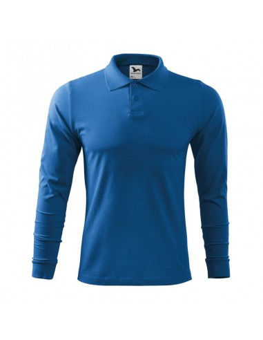 Malfini Single J polo shirt LS M MLI21114 azure