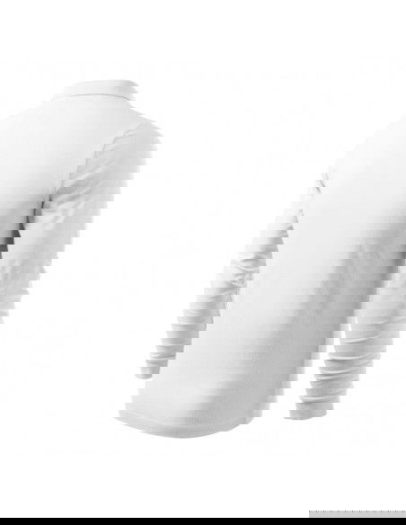 Malfini Single J LS M MLI21100 white polo shirt